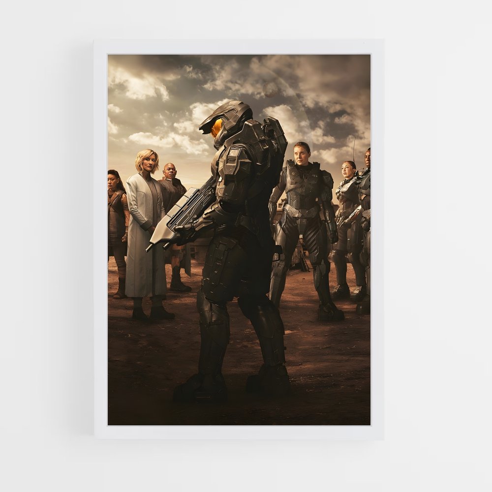 Poster Guerrier de l'Avenir – affiche Halo (vue 3)