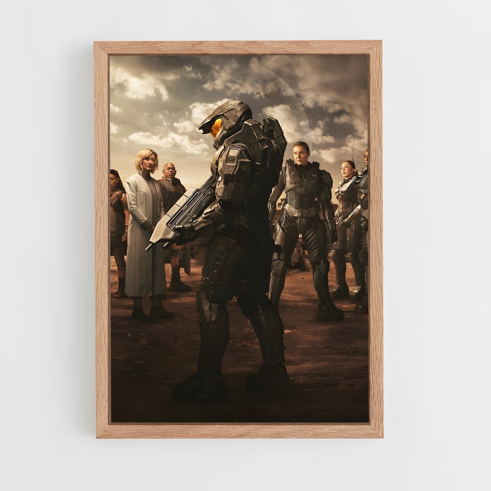 Poster Guerrier de l'Avenir – affiche Halo (vue 4)
