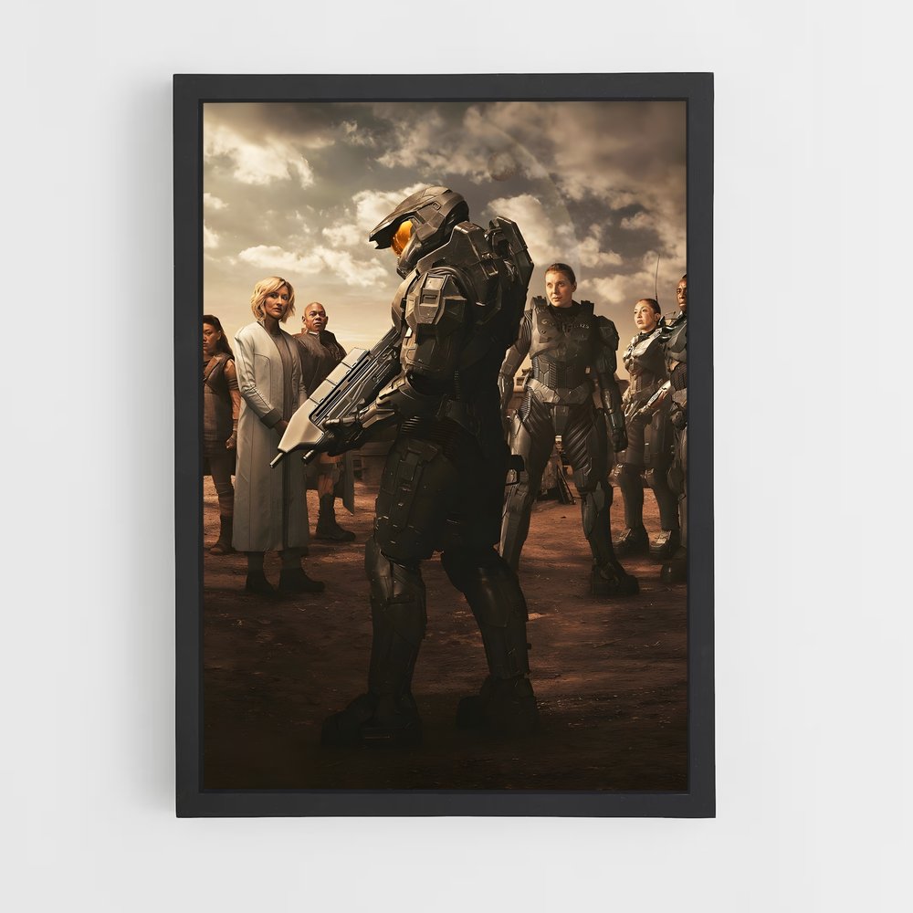 Poster Guerrier de l'Avenir – affiche Halo (vue 2)