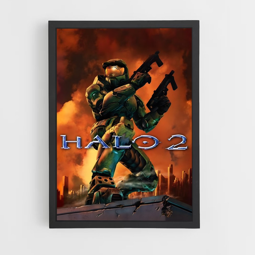 Poster Guerre Galactique – affiche Halo (vue 2)