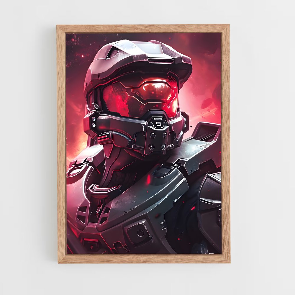 Poster Guardian Rouge – affiche Halo (vue 4)