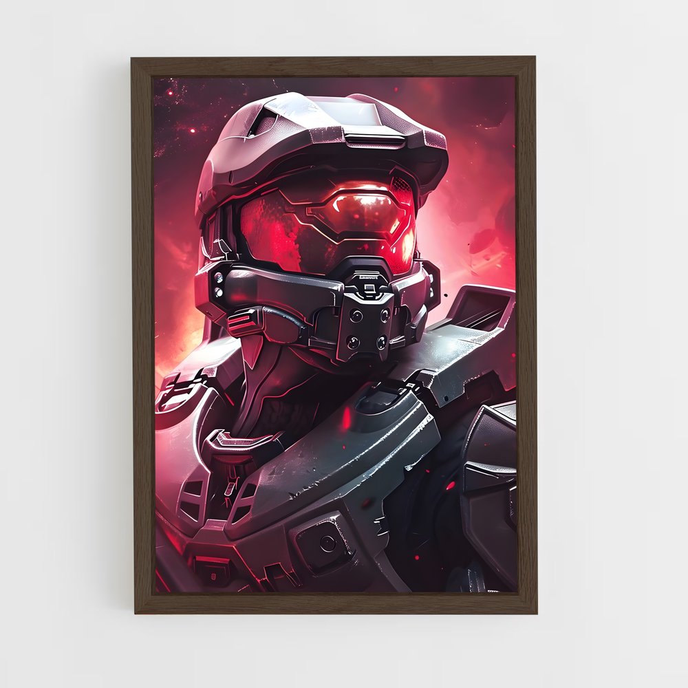 Poster Guardian Rouge – affiche Halo (vue 5)