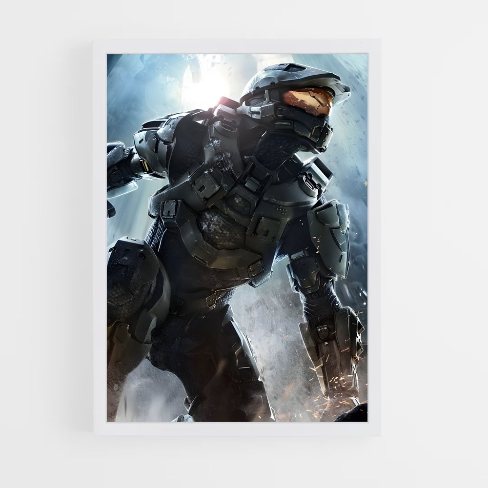 Poster Spartiate Épique – affiche Halo (vue 3)