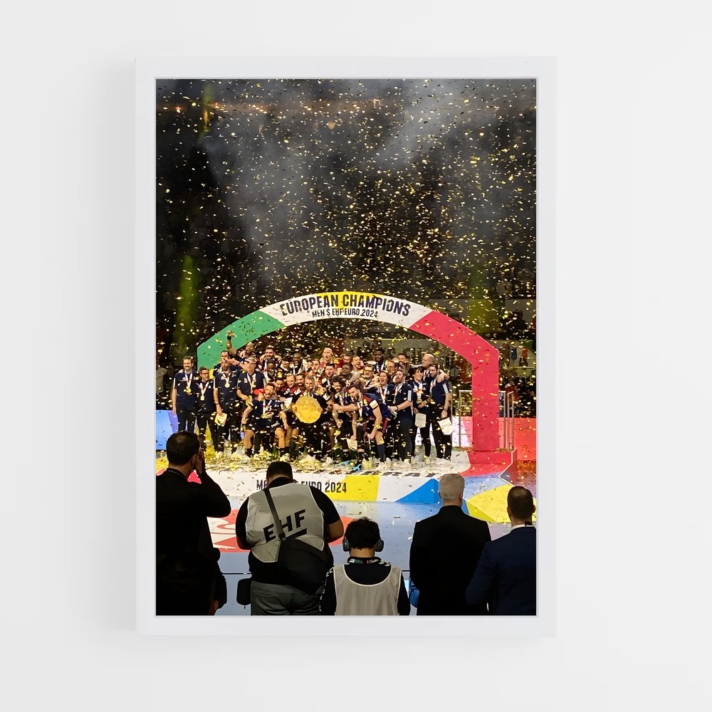 Poster Champions Européens Handball (vue 3)