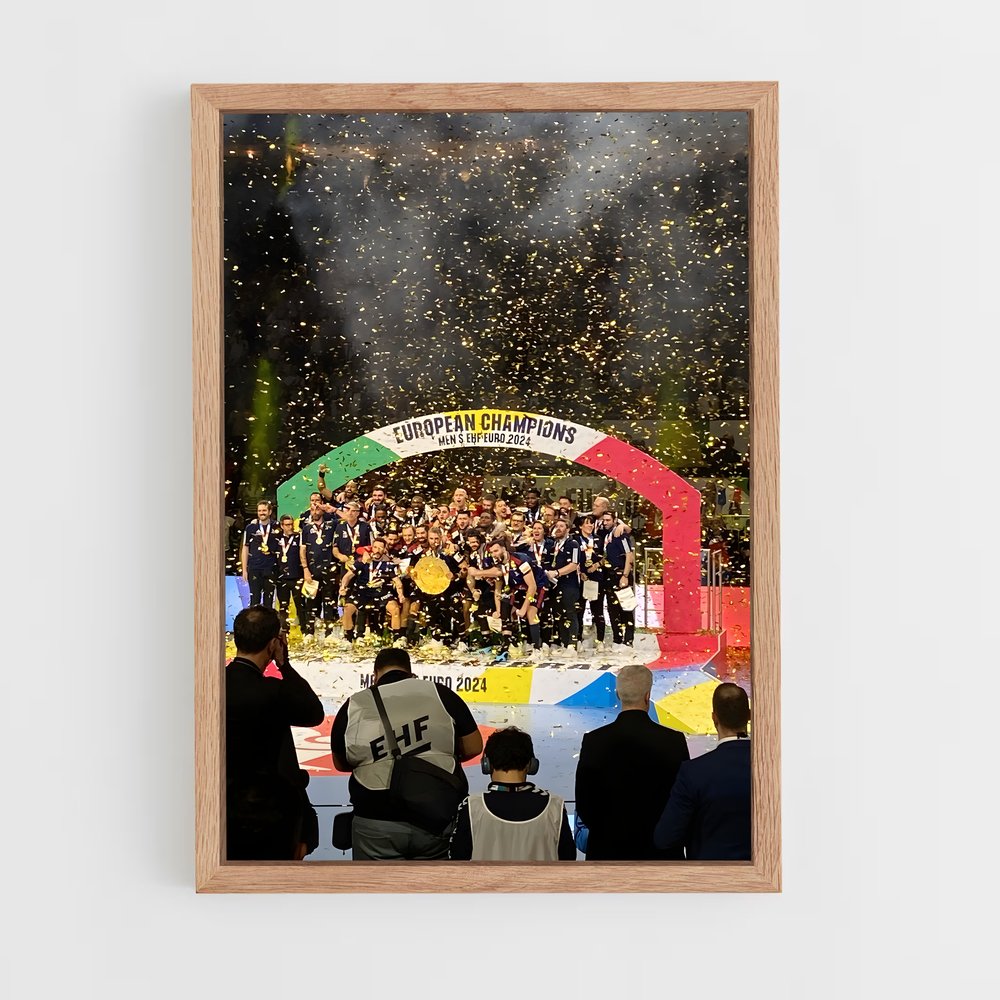 Poster Champions Européens Handball (vue 4)
