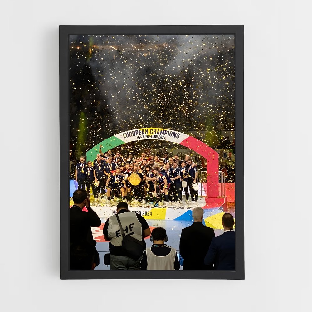 Poster Champions Européens Handball (vue 2)