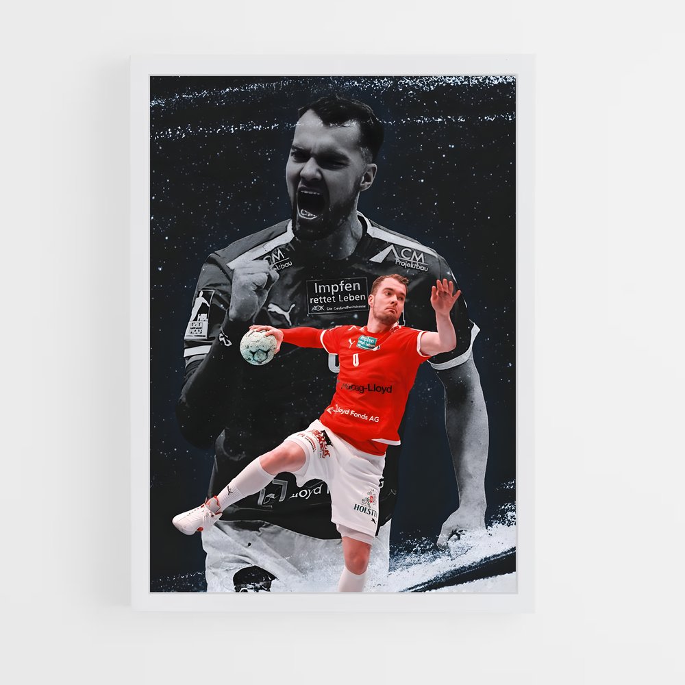 Poster Action Intense – affiche Handball (vue 3)