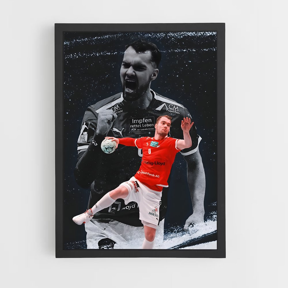 Poster Action Intense – affiche Handball (vue 2)