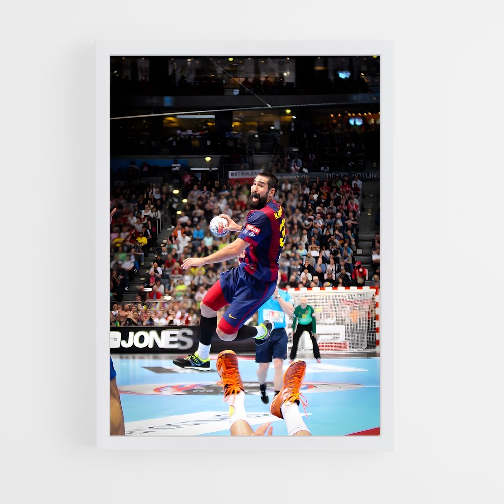 Poster Saut Audacieux – affiche Handball (vue 3)