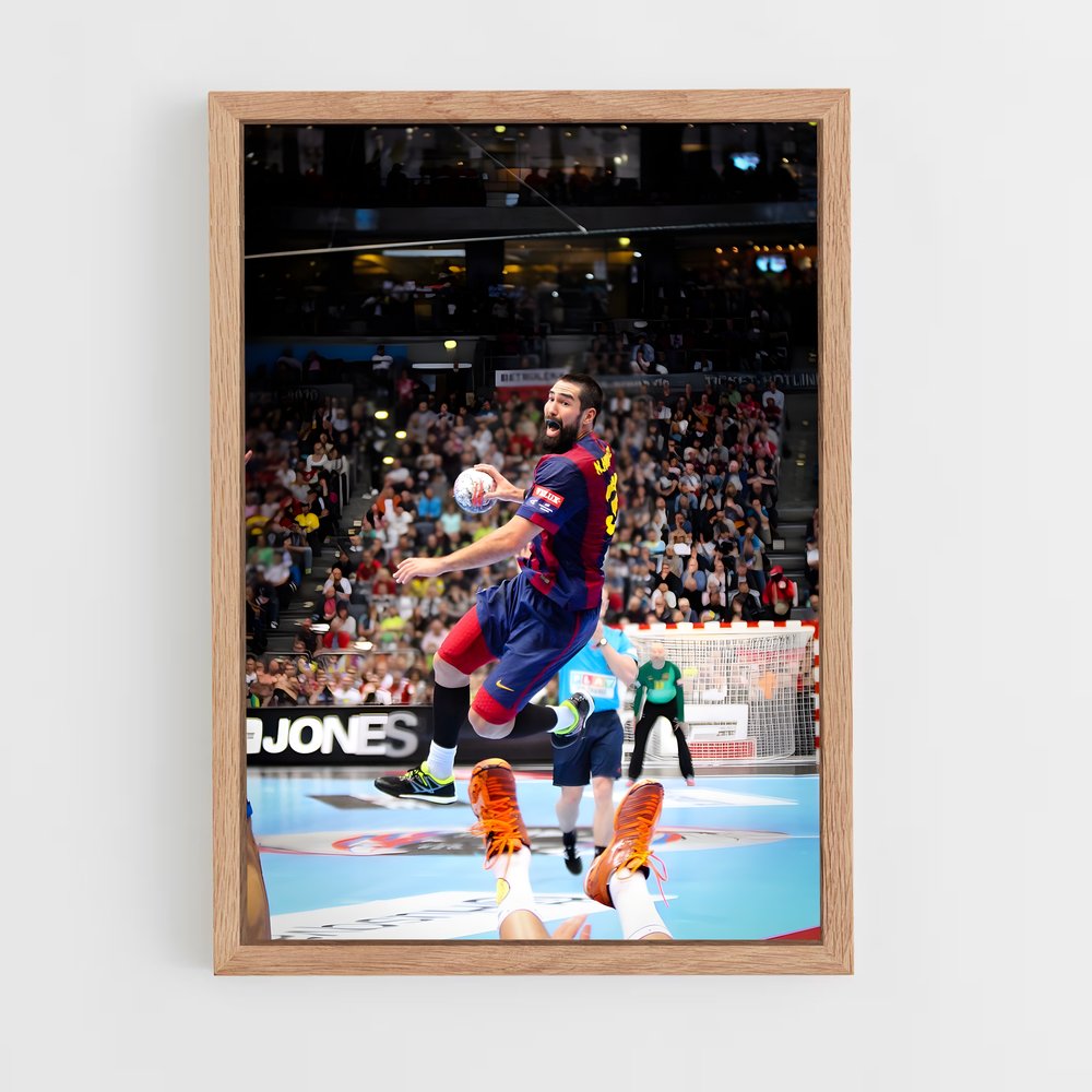 Poster Saut Audacieux – affiche Handball (vue 4)