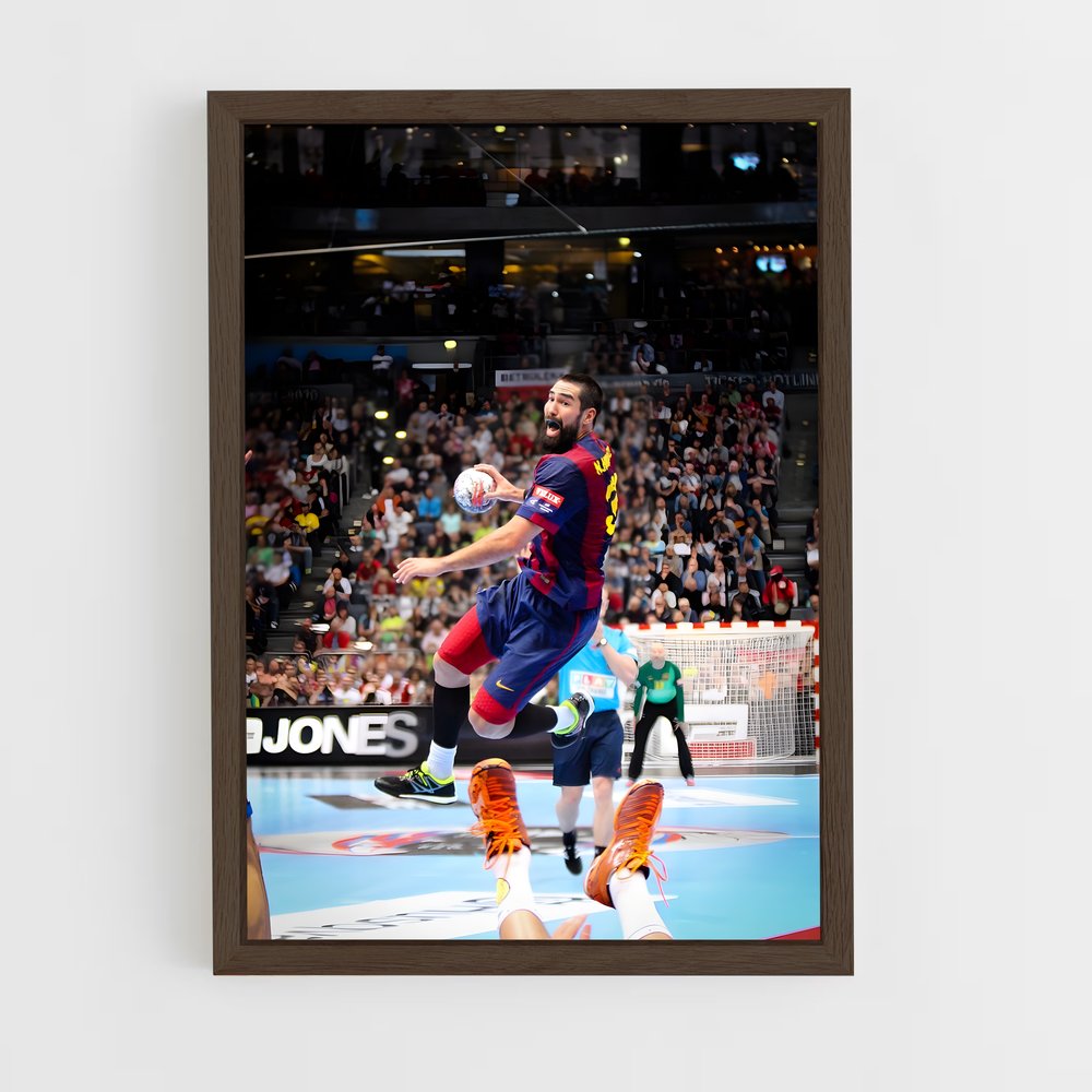 Poster Saut Audacieux – affiche Handball (vue 5)