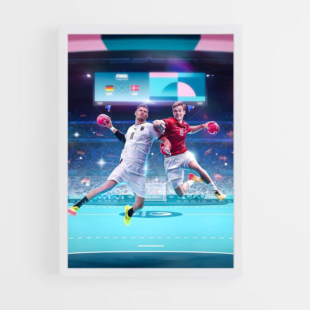 Poster Duel de Handball (vue 3)