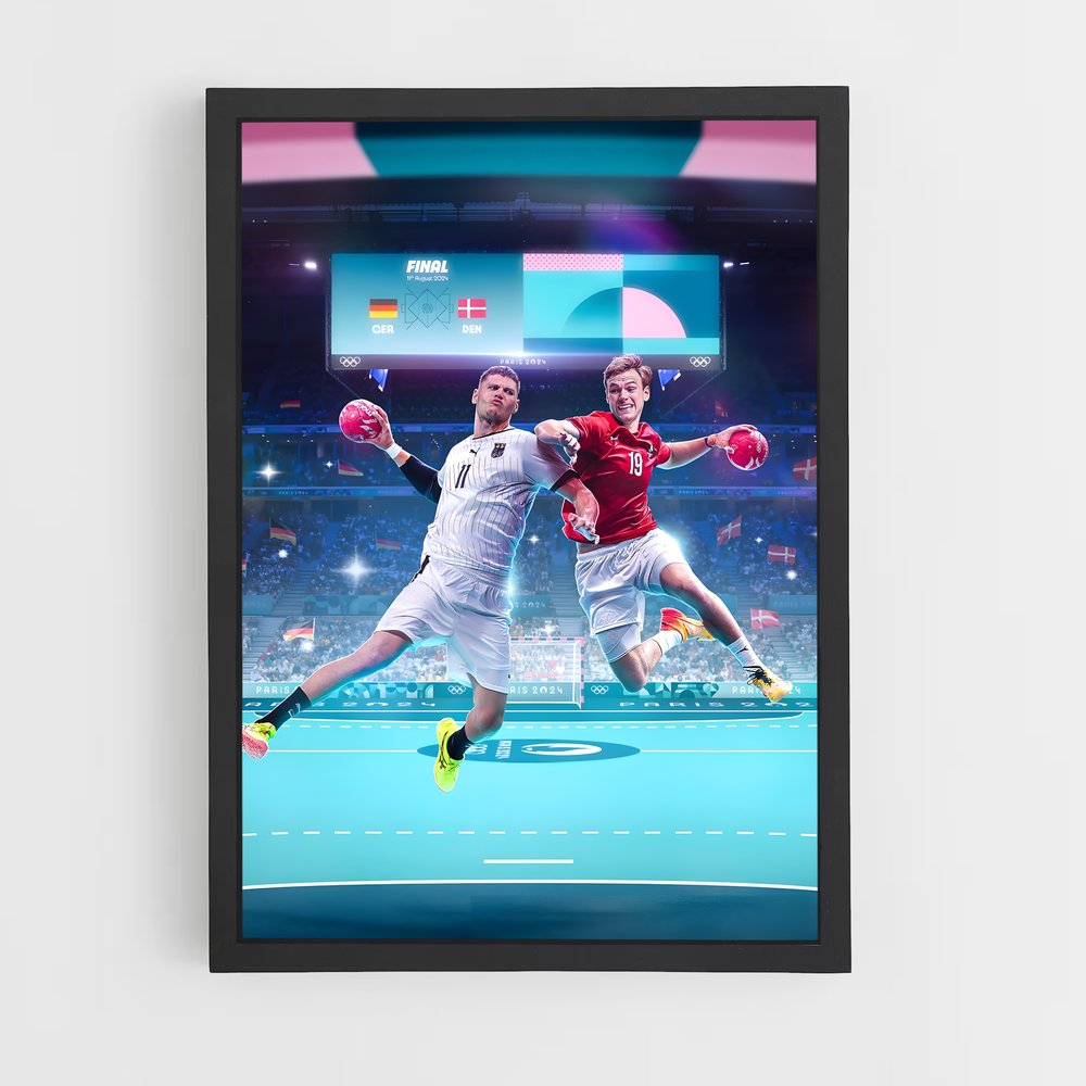 Poster Duel de Handball (vue 2)