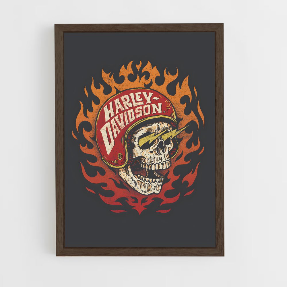 Poster Skull Rider – affiche Harley-Davidson (vue 5)
