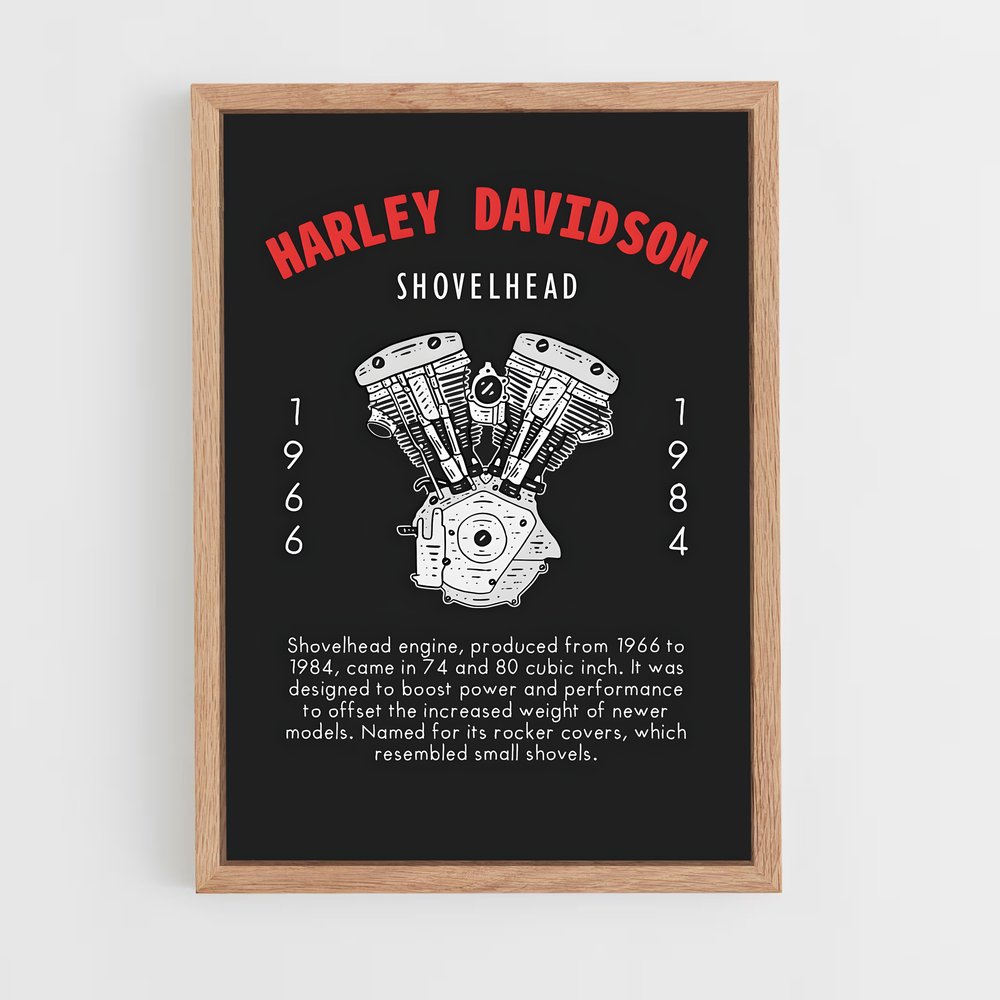Poster Shovelhead Heritage – affiche Harley-Davidson (vue 4)