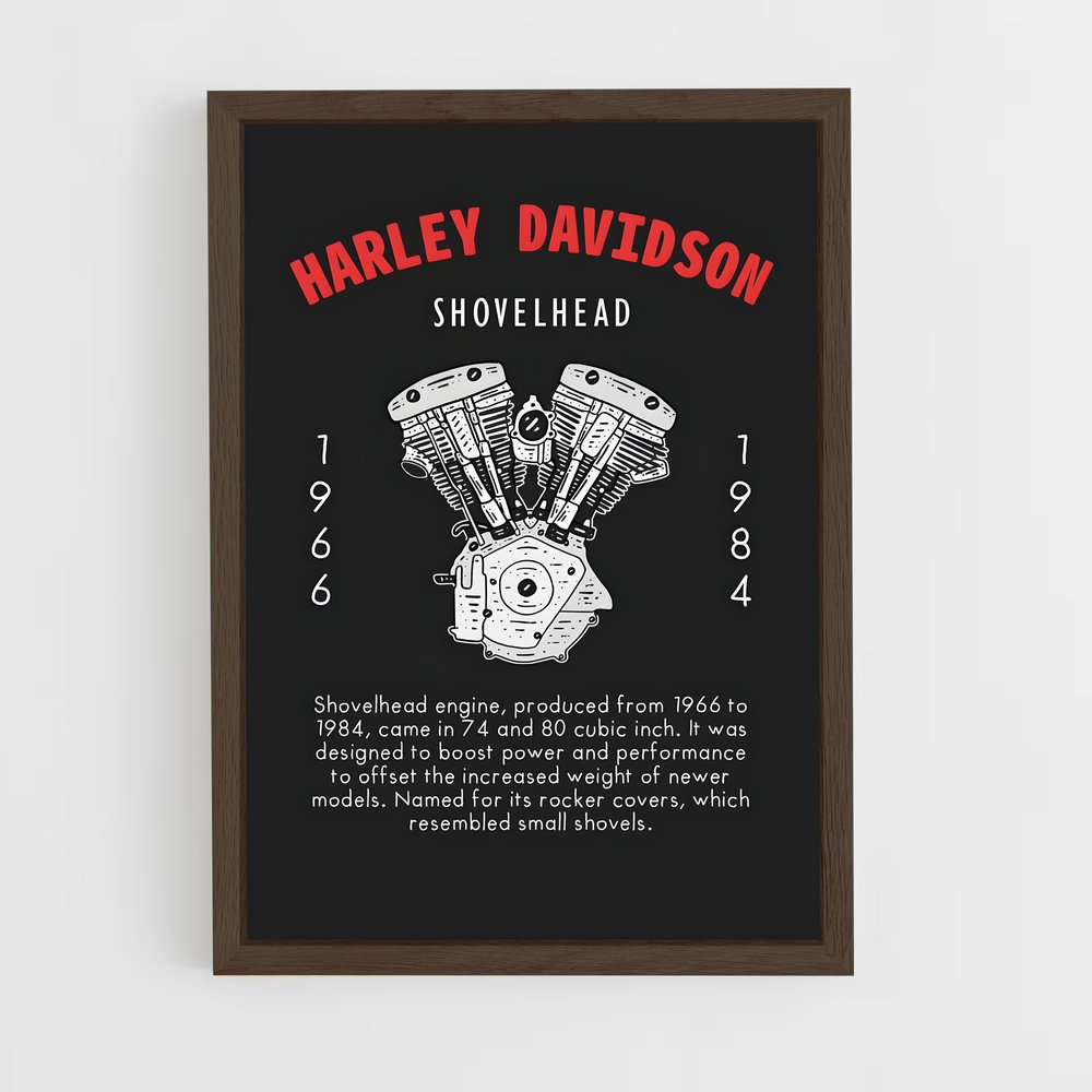 Poster Shovelhead Heritage – affiche Harley-Davidson (vue 5)