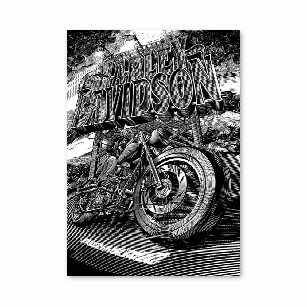 Poster Harley Davidson Chrono – affiche Harley-Davidson