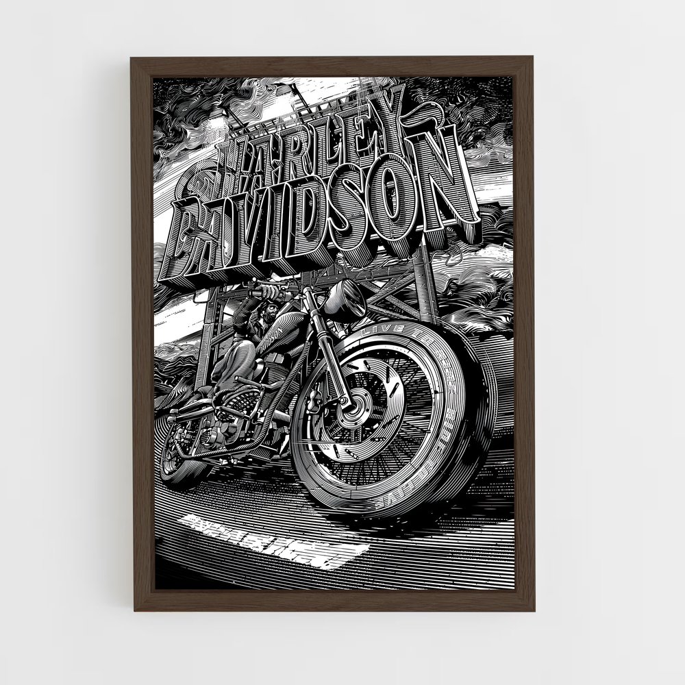 Poster Harley Davidson Chrono – affiche Harley-Davidson (vue 5)