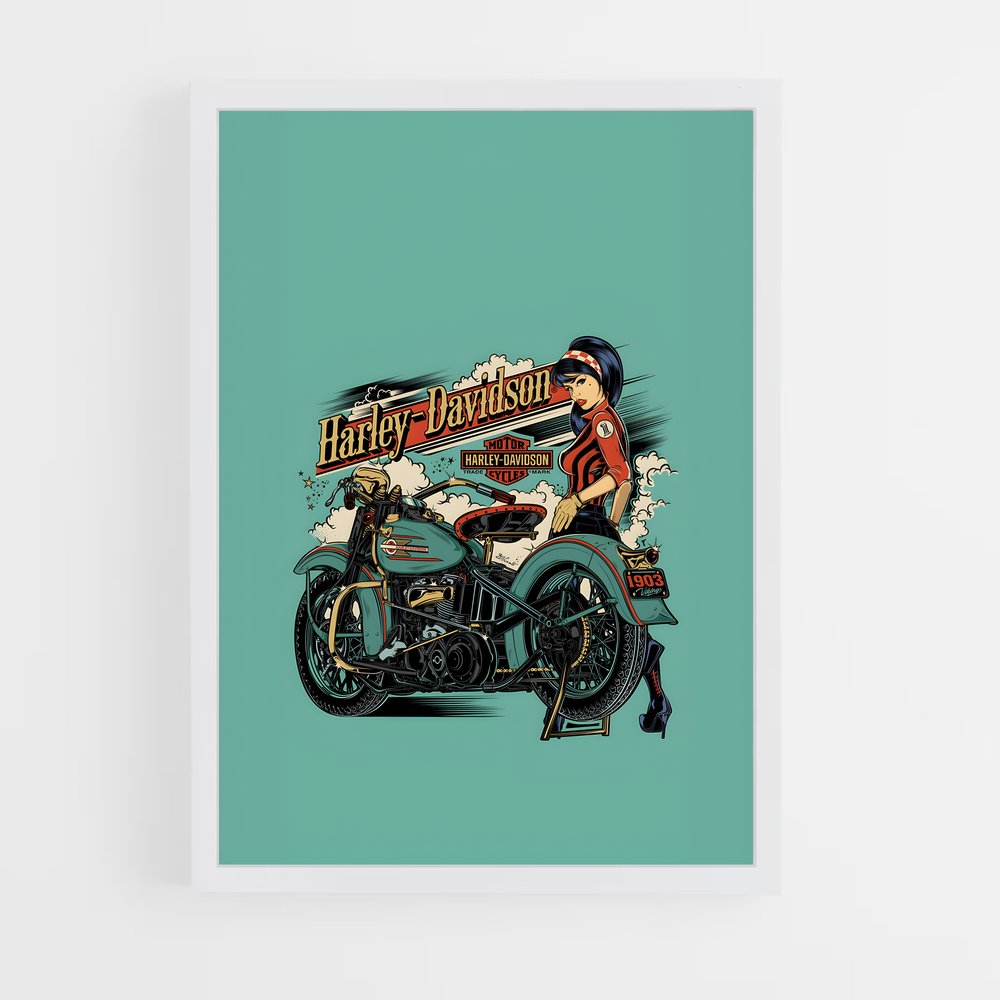 Poster Rétro Harley-Davidson (vue 3)
