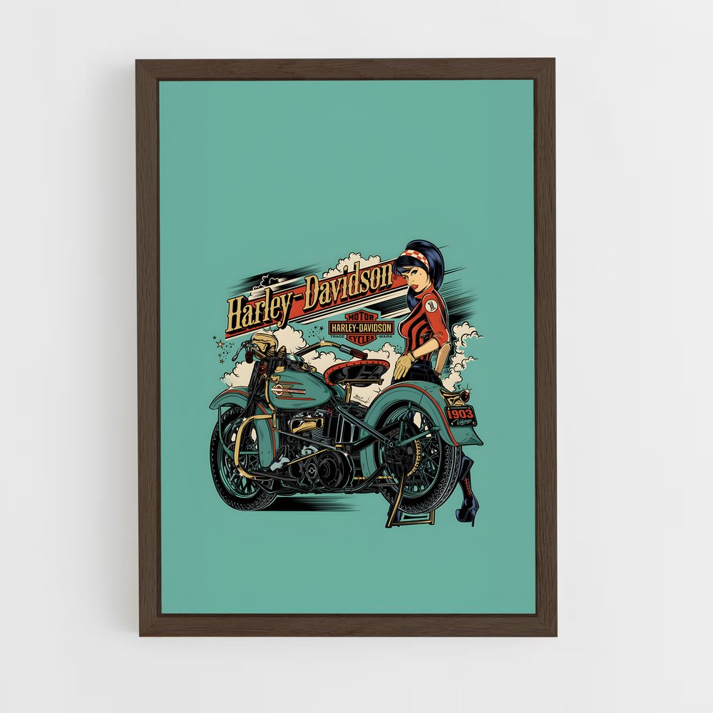 Poster Rétro Harley-Davidson (vue 5)