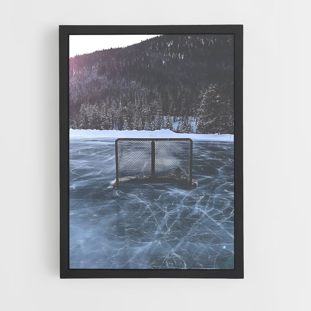 Poster Évasion Glacée – affiche Hockey sur glace (vue 2)