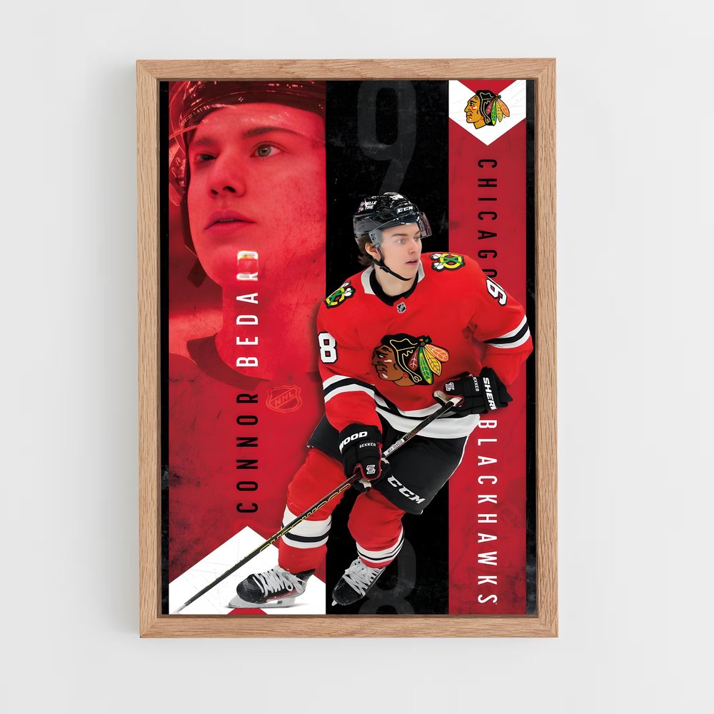 Poster Chicago Blackhawks Rookie – affiche Hockey sur glace (vue 4)