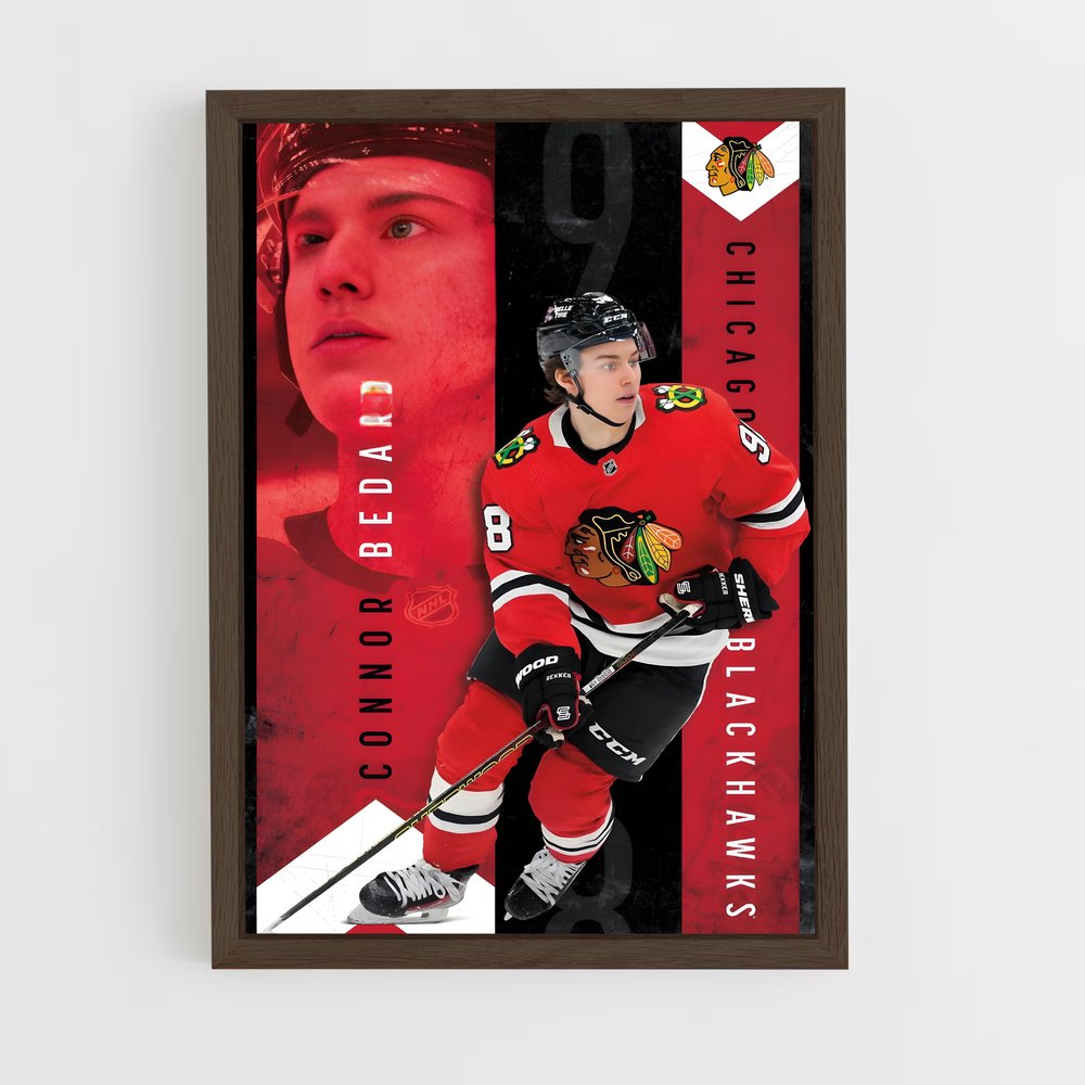 Poster Chicago Blackhawks Rookie – affiche Hockey sur glace (vue 5)