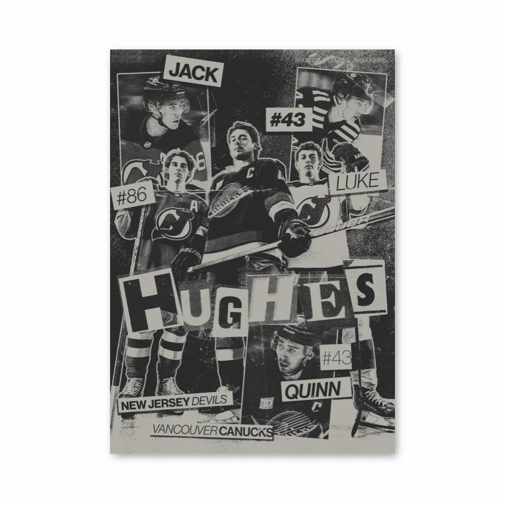 Poster Hughes Stars – affiche Hockey sur glace