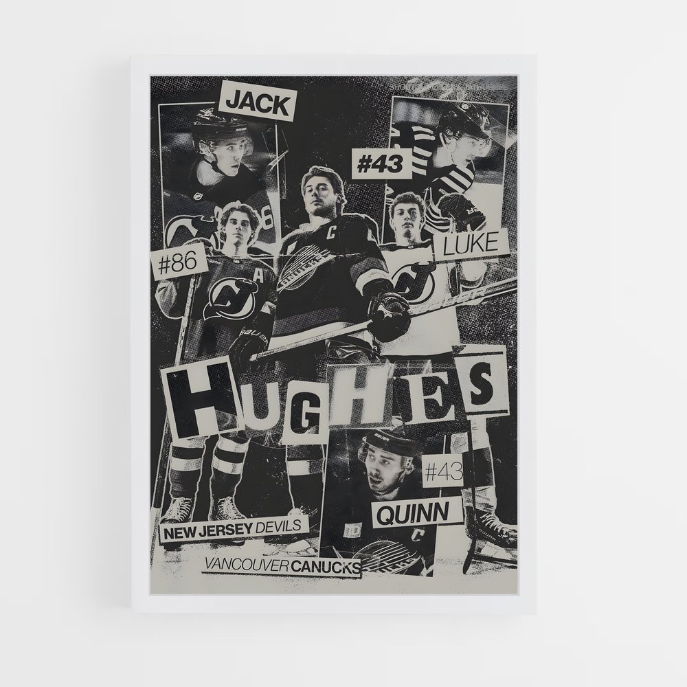 Poster Hughes Stars – affiche Hockey sur glace (vue 3)