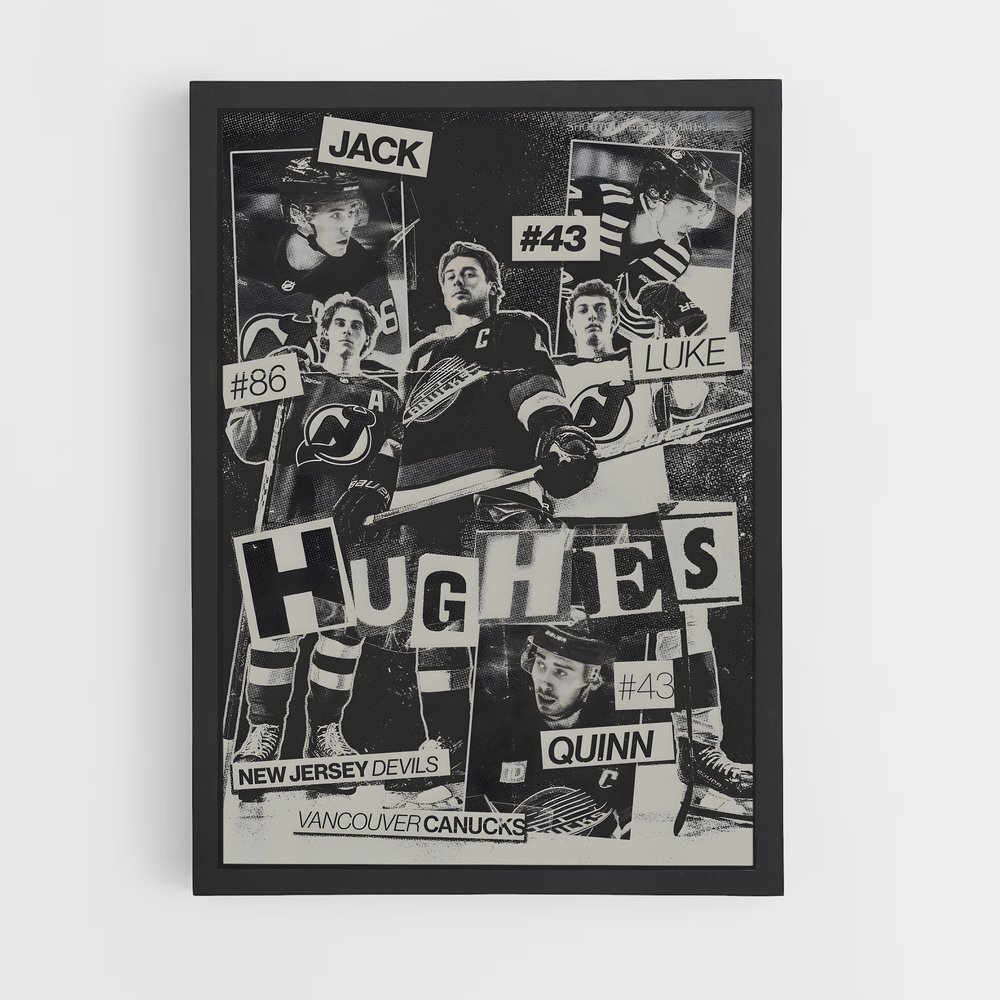 Poster Hughes Stars – affiche Hockey sur glace (vue 2)