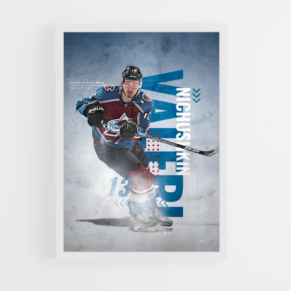 Poster Hockey Dynamique – affiche Hockey sur glace (vue 3)