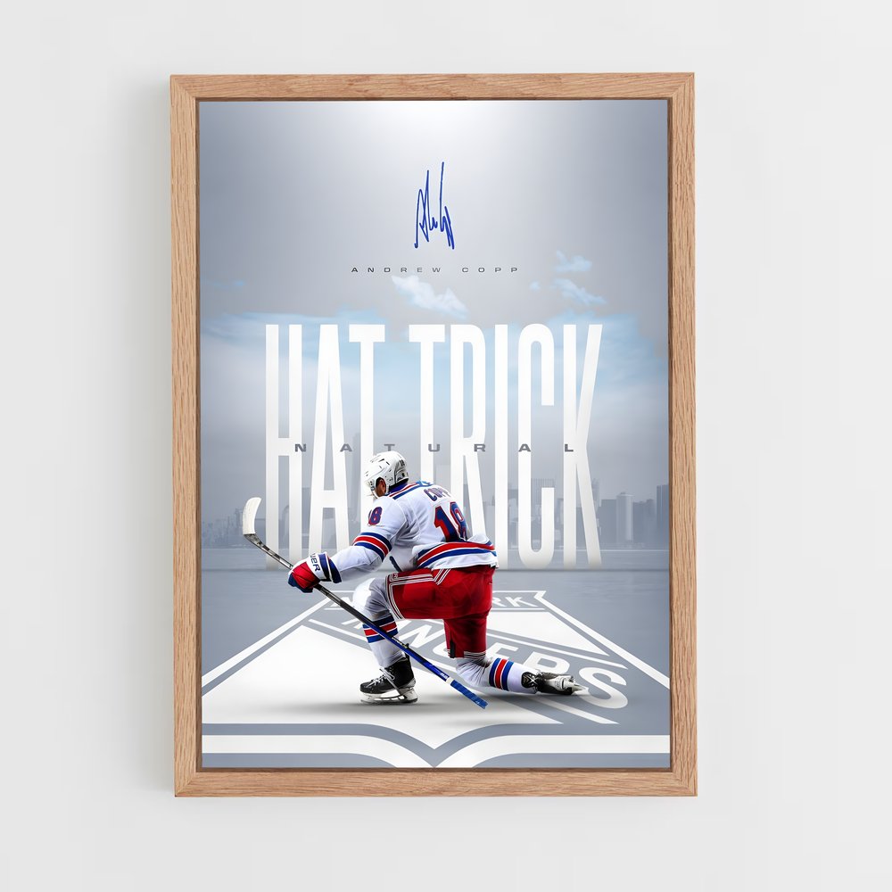 Poster Hat Trick Hockey – affiche Hockey sur glace (vue 4)