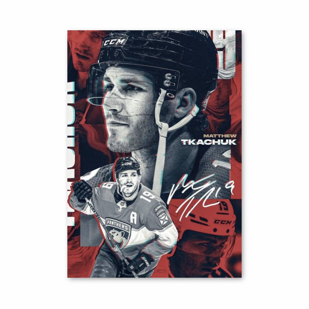 Poster Élan Glacial – affiche Hockey sur glace