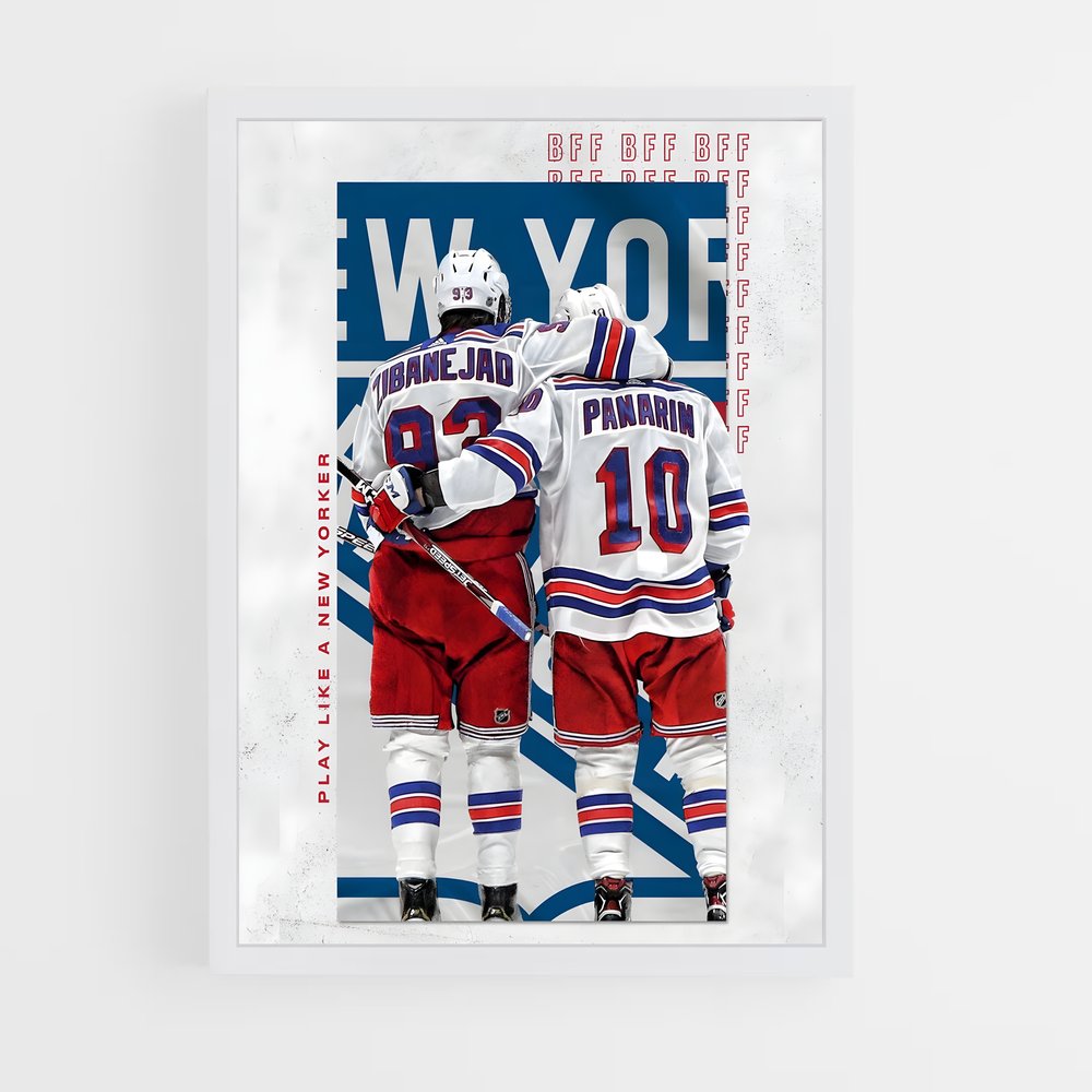 Poster New York Hockey Duo – affiche Hockey sur glace (vue 3)