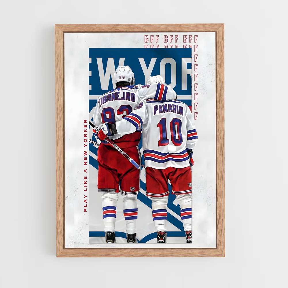 Poster New York Hockey Duo – affiche Hockey sur glace (vue 4)