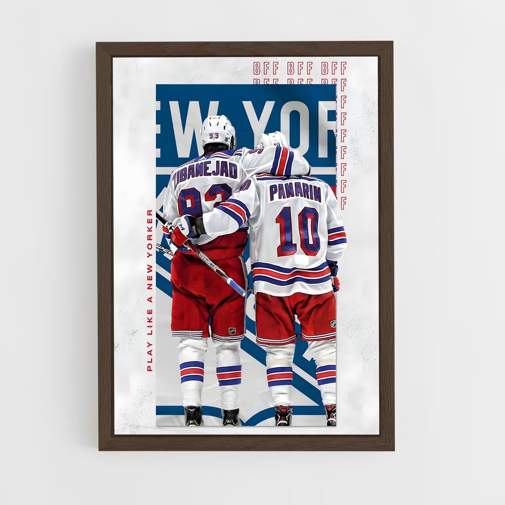 Poster New York Hockey Duo – affiche Hockey sur glace (vue 5)
