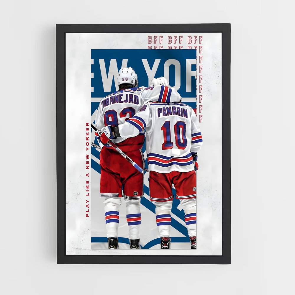 Poster New York Hockey Duo – affiche Hockey sur glace (vue 2)