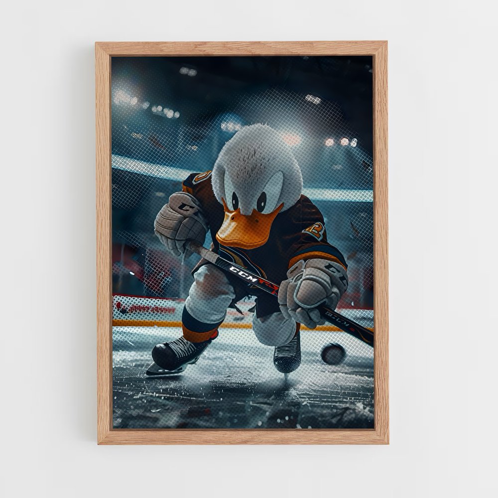 Poster Canard Sur Glace – affiche Hockey sur glace (vue 4)