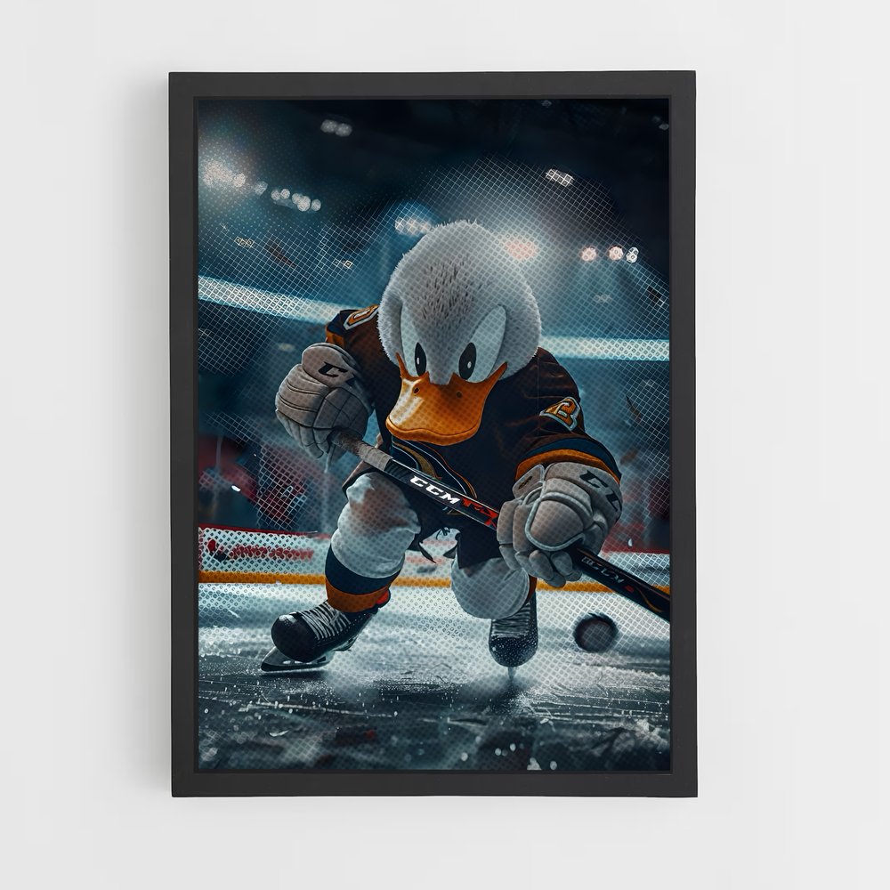 Poster Canard Sur Glace – affiche Hockey sur glace (vue 2)