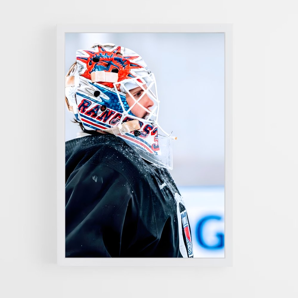 Poster Gardien Déterminé – affiche Hockey sur glace (vue 3)