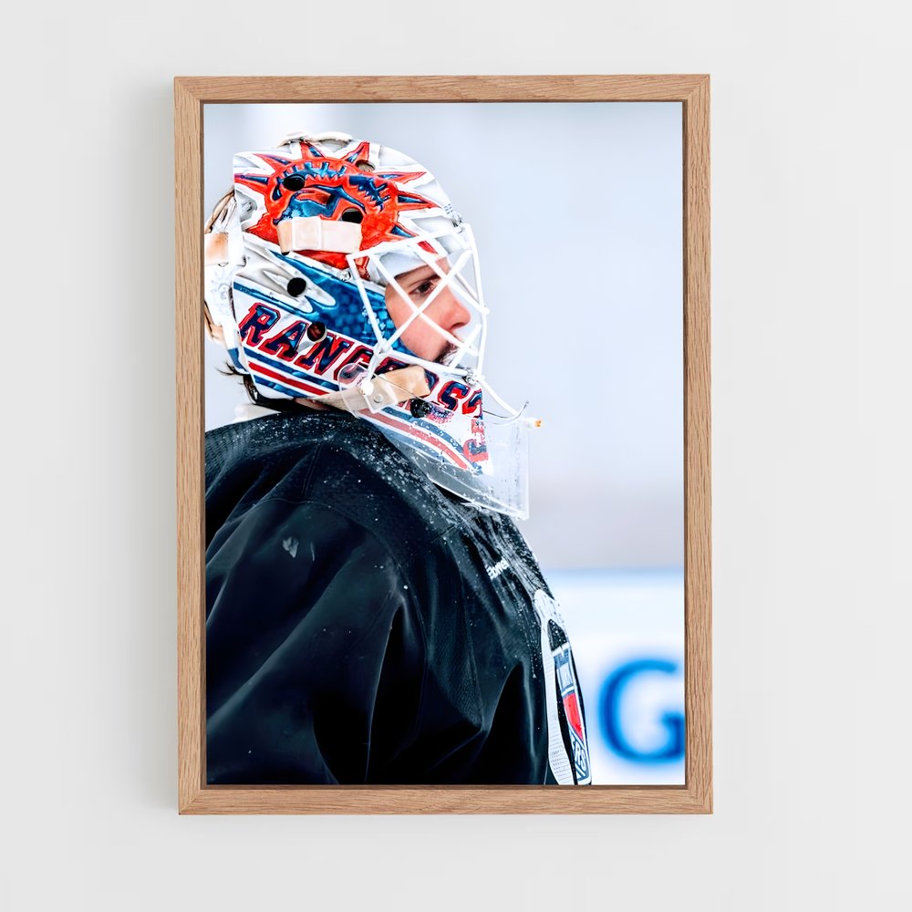 Poster Gardien Déterminé – affiche Hockey sur glace (vue 4)