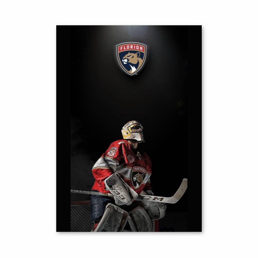 Poster Gardien des Panthers – affiche Hockey sur glace