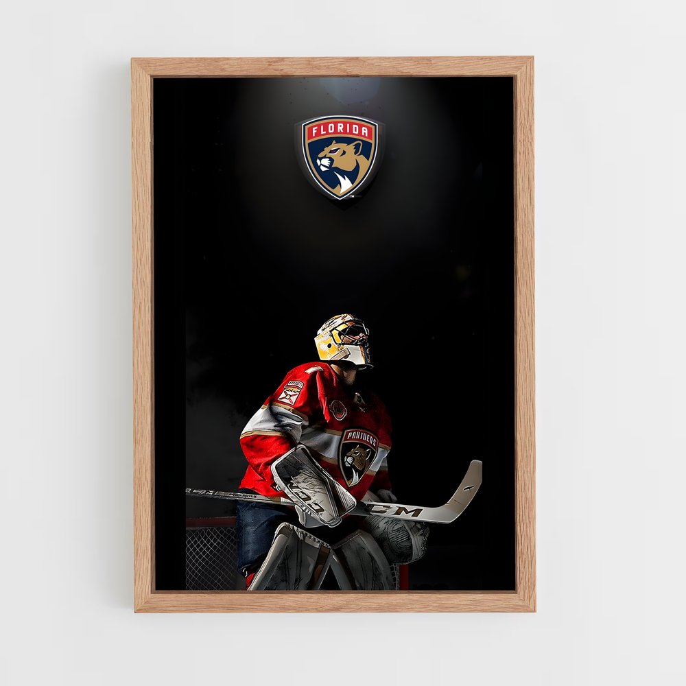 Poster Gardien des Panthers – affiche Hockey sur glace (vue 4)