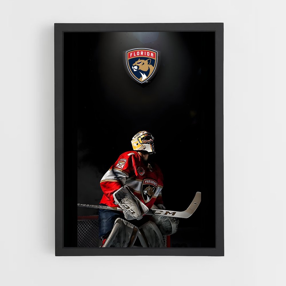 Poster Gardien des Panthers – affiche Hockey sur glace (vue 2)