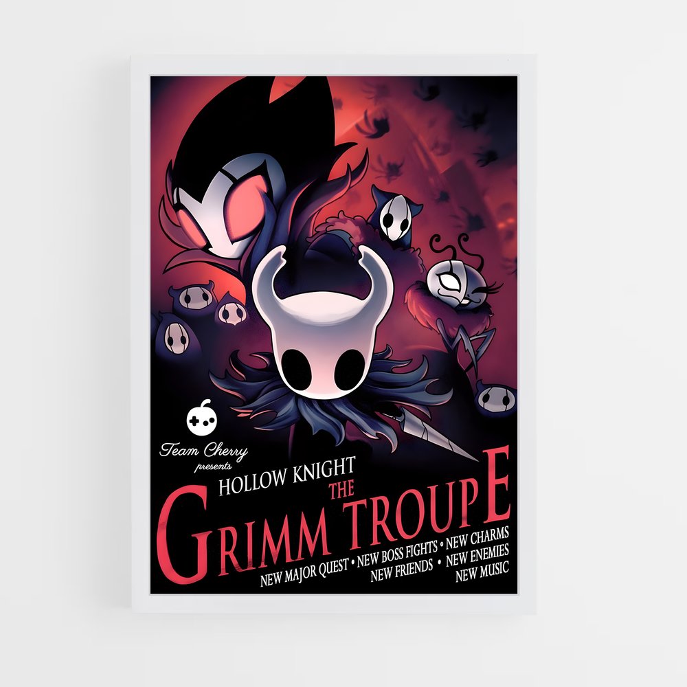 Poster The Grimm Troupe – affiche Hollow Knight (vue 3)