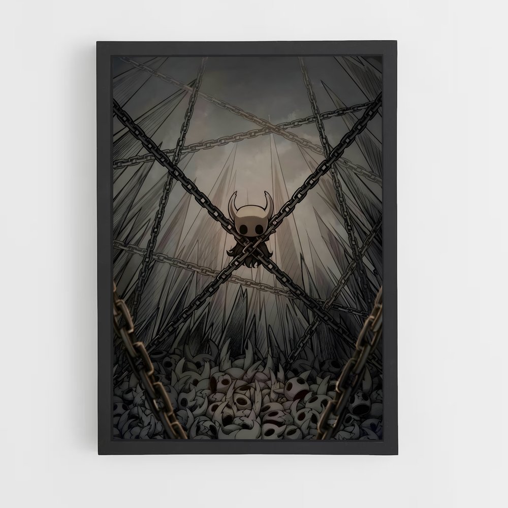 Poster L'Ombre Enchaînée – affiche Hollow Knight (vue 2)