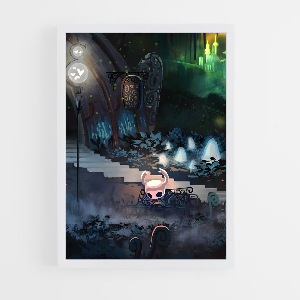 Poster Chevalier Solitaire – affiche Hollow Knight (vue 3)
