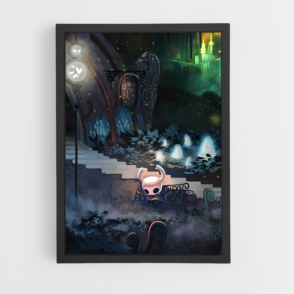 Poster Chevalier Solitaire – affiche Hollow Knight (vue 2)