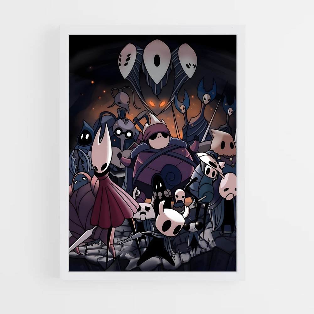 Poster Knight's Gathering – affiche Hollow Knight (vue 3)