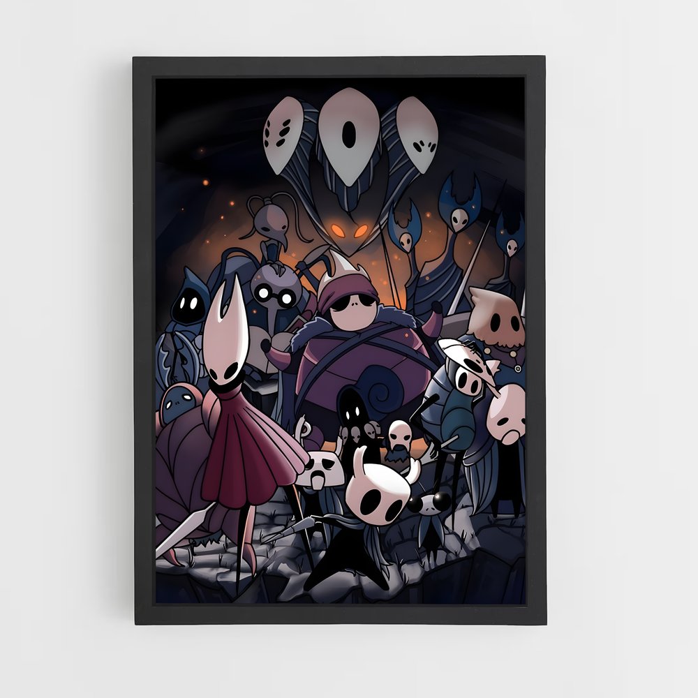 Poster Knight's Gathering – affiche Hollow Knight (vue 2)